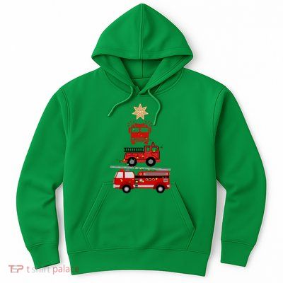 Firetruck Christmas Tree Hoodie