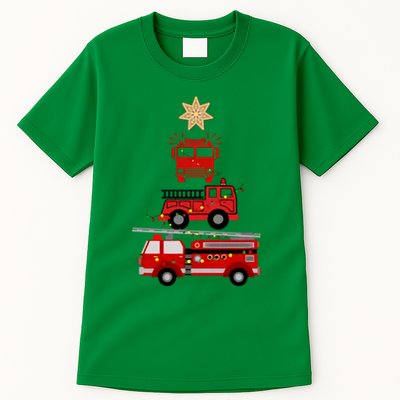 Firetruck Christmas Tree Tall T-Shirt