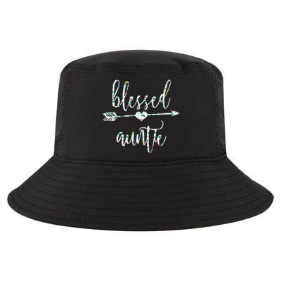 Flowers Cute Tropical Blessed Auntie Great Gift Cool Comfort Performance Bucket Hat