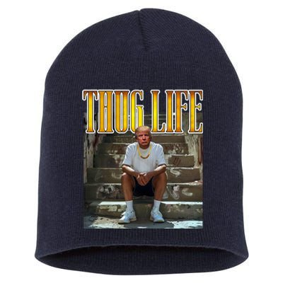 Felon Conviction Trump Rap Thug Life Short Acrylic Beanie