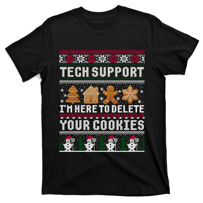 Funny Christmas Tech Support Shirt Computer Programmer Gift T-Shirt