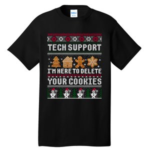 Funny Christmas Tech Support Shirt Computer Programmer Gift Tall T-Shirt