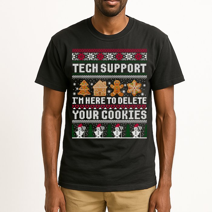 Funny Christmas Tech Support Shirt Computer Programmer Gift Tall T-Shirt