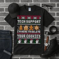 Funny Christmas Tech Support Shirt Computer Programmer Gift Tall T-Shirt