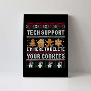 Funny Christmas Tech Support Shirt Computer Programmer Gift Canvas