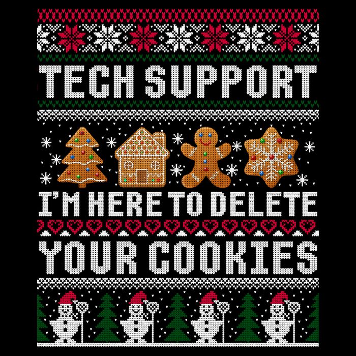 Funny Christmas Tech Support Shirt Computer Programmer Gift Mousepad