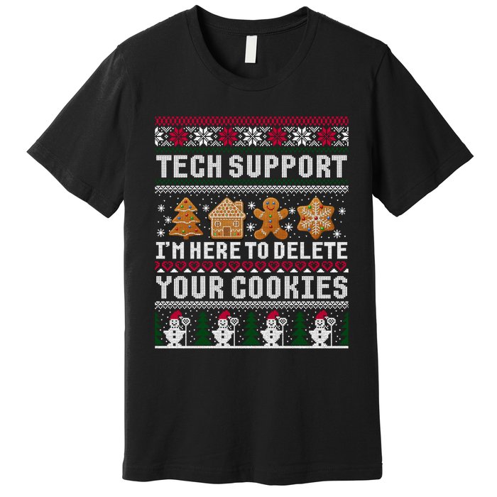 Funny Christmas Tech Support Shirt Computer Programmer Gift Premium T-Shirt