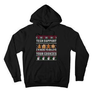 Funny Christmas Tech Support Shirt Computer Programmer Gift Tall Hoodie