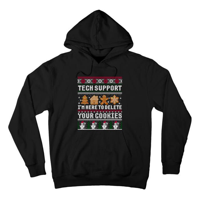 Funny Christmas Tech Support Shirt Computer Programmer Gift Tall Hoodie