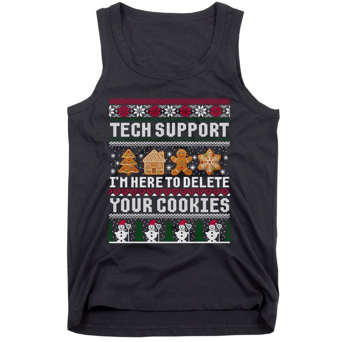 Funny Christmas Tech Support Shirt Computer Programmer Gift Tank Top