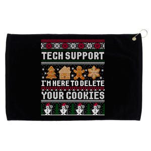 Funny Christmas Tech Support Shirt Computer Programmer Gift Grommeted Golf Towel