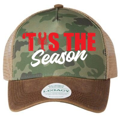 Funny Crayfish Tis The Season Crawfish Boil Cute Gift Legacy Tie Dye Trucker Hat