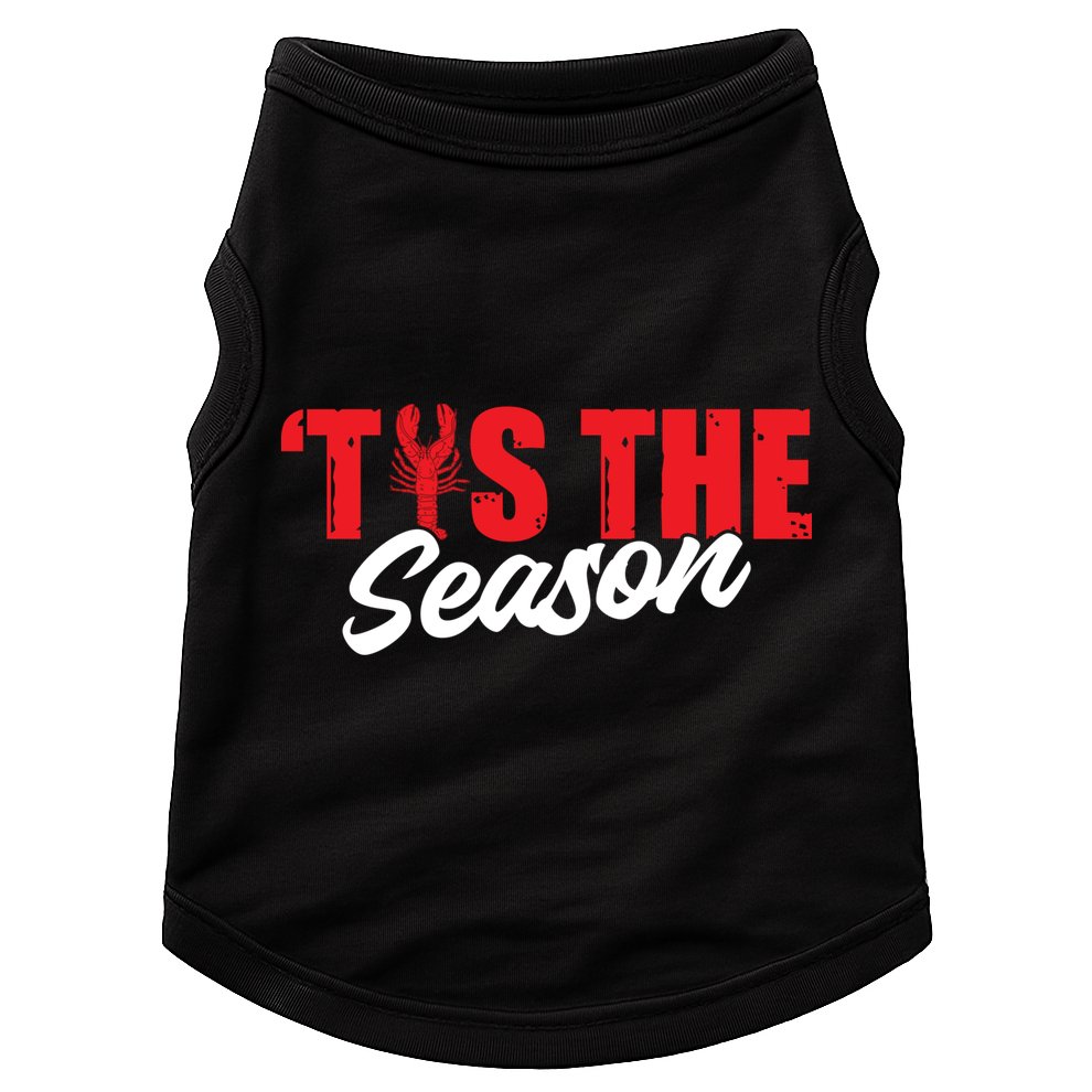 Funny Crayfish Tis The Season Crawfish Boil Cute Gift Doggie Tank