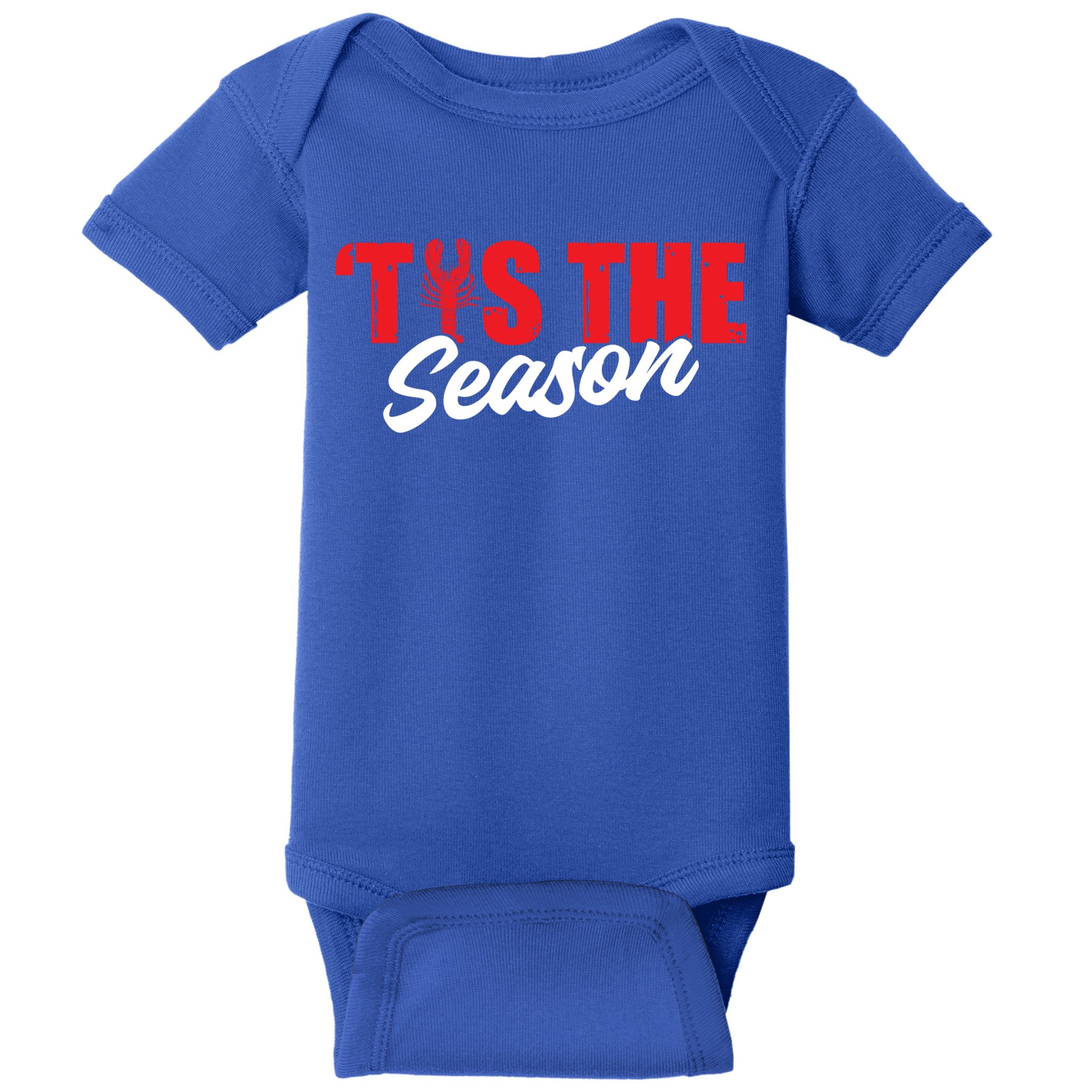 Funny Crayfish Tis The Season Crawfish Boil Cute Gift Baby Bodysuit