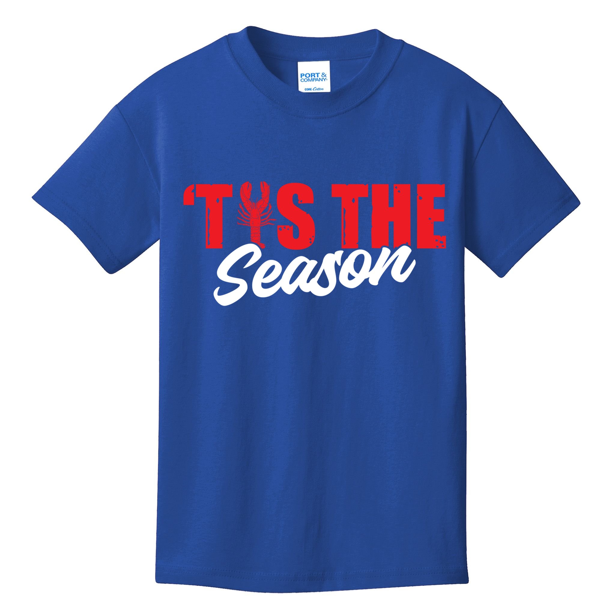 Funny Crayfish Tis The Season Crawfish Boil Cute Gift Kids T-Shirt