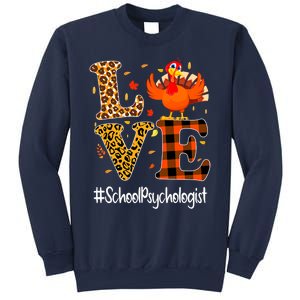 Funny Cute Thanksgiving School Psychologist Turkey Autumn Sweatshirt