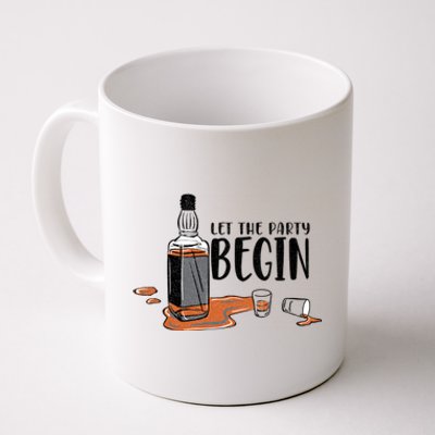 Funny Champagne Tee Wine Drinker Let The Party Begin Coffee Mug