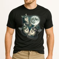 Funny Cat Three Cat Moon 3 Wolfs Cute Kitten Graphic Cooling Performance Crew T-Shirt
