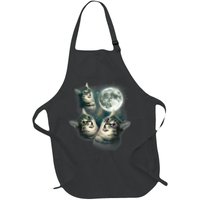 Funny Cat Three Cat Moon 3 Wolfs Cute Kitten Graphic Apron