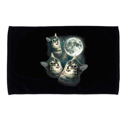 Funny Cat Three Cat Moon 3 Wolfs Cute Kitten Graphic Microfiber Hand Towel