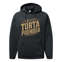 Funny Certified Torta Pounder Latino Performance Fleece Hoodie