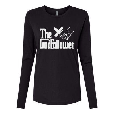 Funny Christian The God follower Womens Cotton Relaxed Long Sleeve T-Shirt