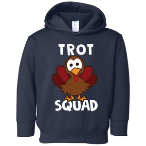 Funny Cute Trot Squad Thanksgiving Turkey Trot Costume Toddler Hoodie