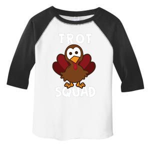 Funny Cute Trot Squad Thanksgiving Turkey Trot Costume Toddler Fine Jersey T-Shirt