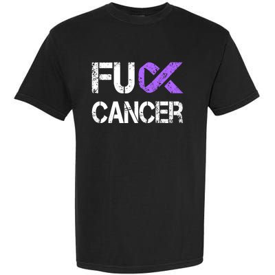 Fuck Cancer Testicular Cancer Awareness Funny Gift Cool Gift Garment-Dyed Heavyweight T-Shirt