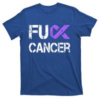 Fuck Cancer Testicular Cancer Awareness Funny Gift Cool Gift T-Shirt