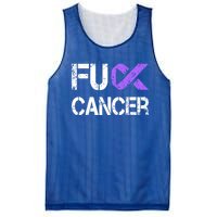 Fuck Cancer Testicular Cancer Awareness Funny Gift Cool Gift Mesh Reversible Basketball Jersey Tank