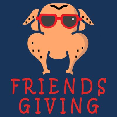 Friendsgiving Cool Thanksgiving Turkey Funny T-Shirt