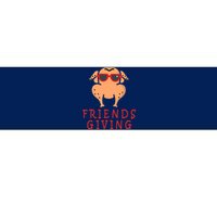 Friendsgiving Cool Thanksgiving Turkey Funny Bumper Sticker