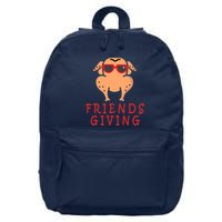 Friendsgiving Cool Thanksgiving Turkey Funny 16 in Basic Backpack