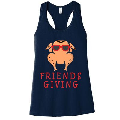 Friendsgiving Cool Thanksgiving Turkey Funny Womens Tank Top