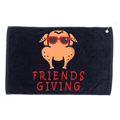 Friendsgiving Cool Thanksgiving Turkey Funny Grommeted Golf Towel