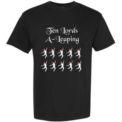  Funny Christmas Tee Shirt Lords A Leaping Tee  Garment-Dyed Heavyweight T-Shirt