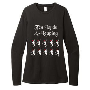  Funny Christmas Tee Shirt Lords A Leaping Tee  Womens CVC Long Sleeve Shirt