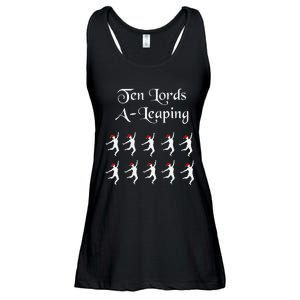  Funny Christmas Tee Shirt Lords A Leaping Tee  Ladies Essential Flowy Tank