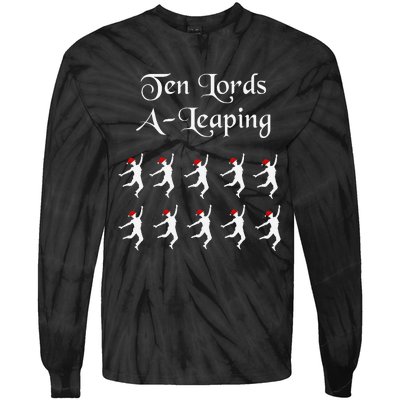  Funny Christmas Tee Shirt Lords A Leaping Tee  Tie-Dye Long Sleeve Shirt