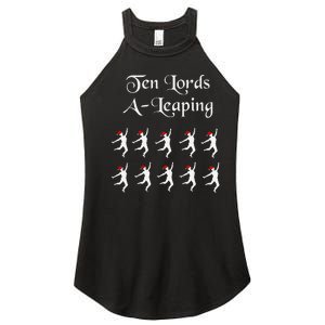  Funny Christmas Tee Shirt Lords A Leaping Tee  Women's Perfect Tri Rocker Tank