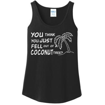 Funny Coconut Tree Kamala Harris Political Humor Ladies Essential Tank