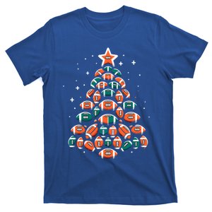 Football Christmas Tree Funny Football Xmas Cute Gift T-Shirt