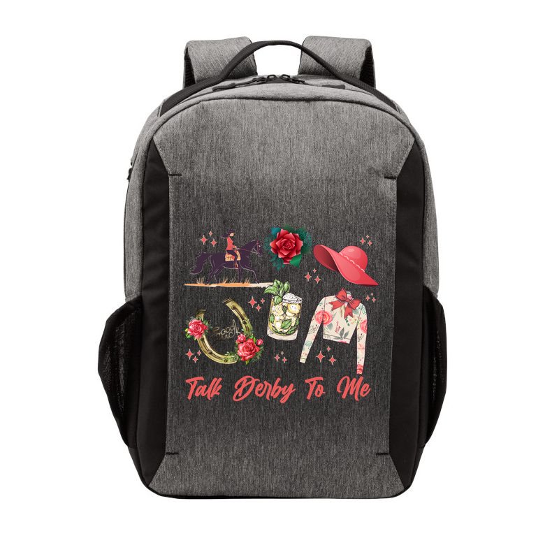 Funny Cute Talk Derby To Me Horse Racing Vector Backpack