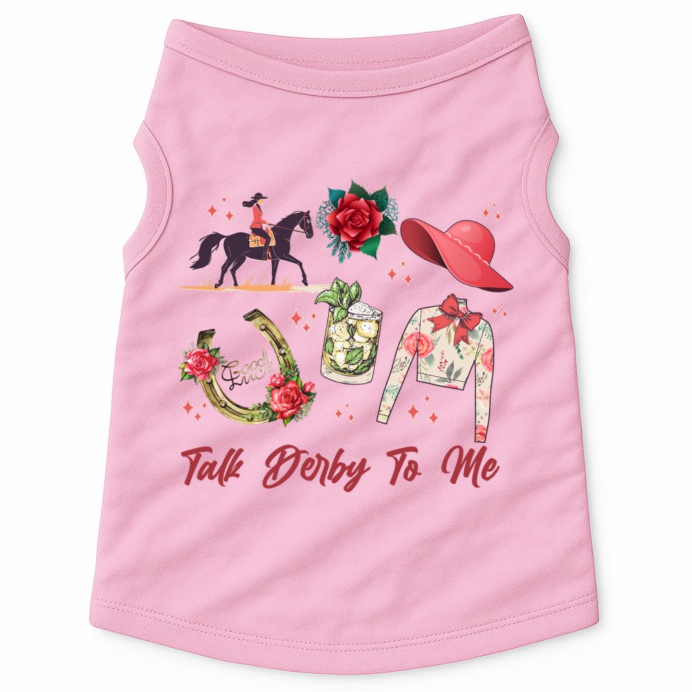 Funny Cute Talk Derby To Me Horse Racing Doggie Tank