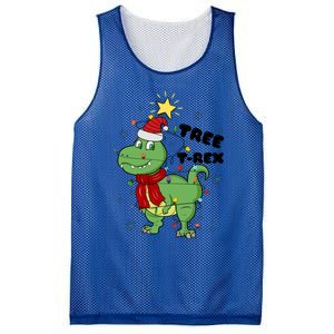 Funny Christmas Tree Rex Christmas Lights Santa Cool Gift Mesh Reversible Basketball Jersey Tank