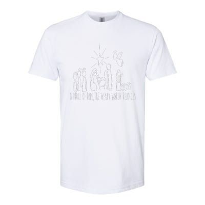 Family Christmas Thrill Of Hope The Weary World Rejoices Softstyle® CVC T-Shirt