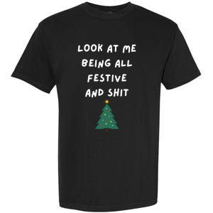 Funny Christmas Tree Gift Garment-Dyed Heavyweight T-Shirt