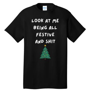 Funny Christmas Tree Gift Tall T-Shirt