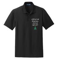 Funny Christmas Tree Gift Dry Zone Grid Polo